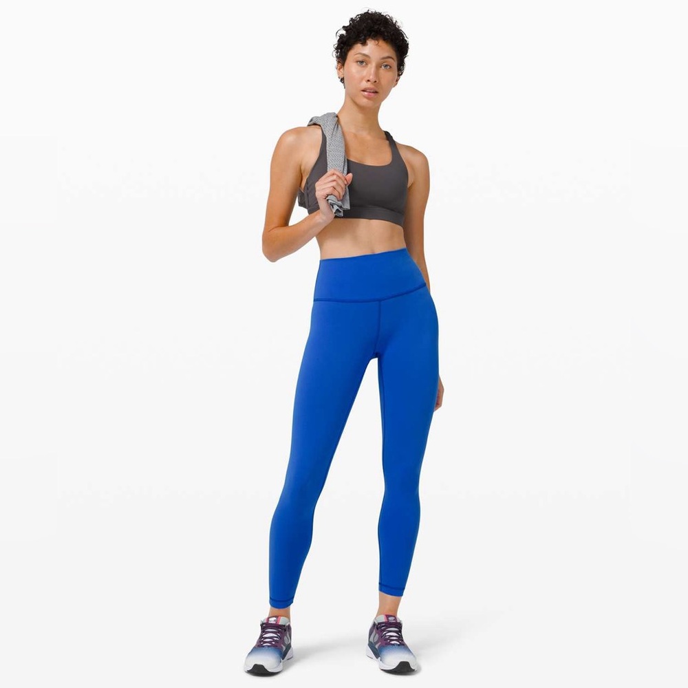 Lululemon Wunder Train High-Rise Tight 25"  Cerulean Blue size 4